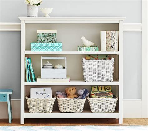 It also makes sure your unit isnt top heavy. . Pottery barn book shelf